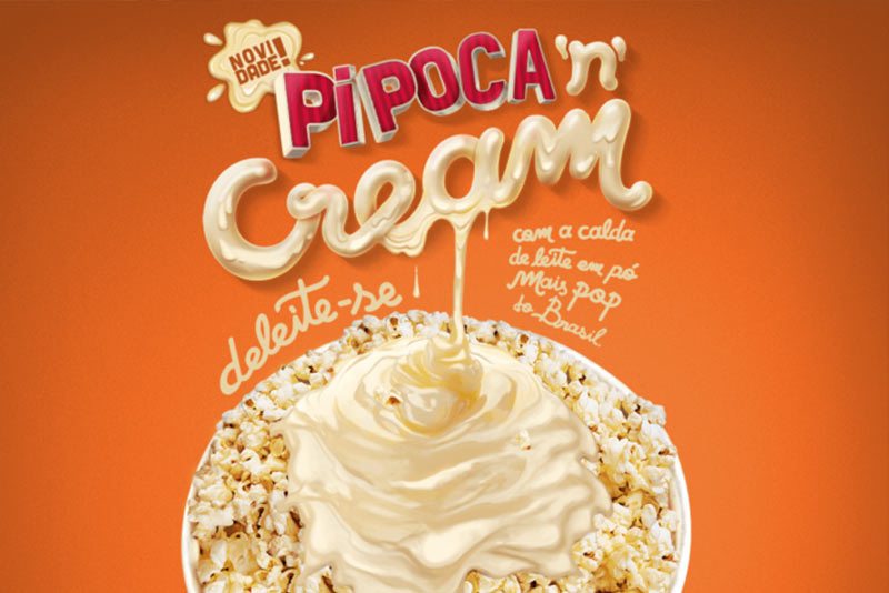  Pipoca ‘n’ Cream é novidade no cardápio do Cinemark