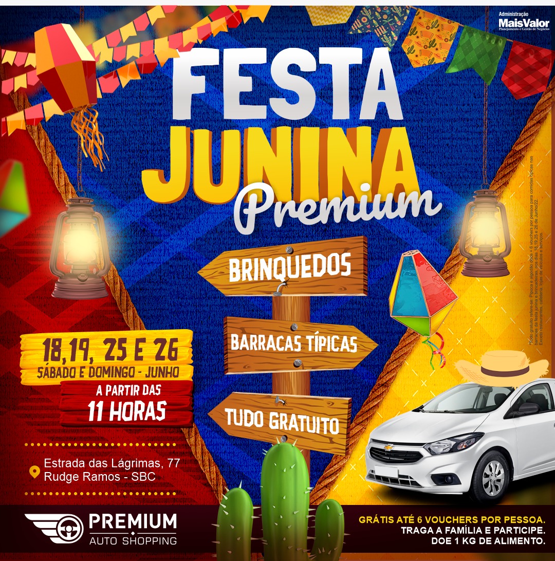 festa junina premium auto shopping