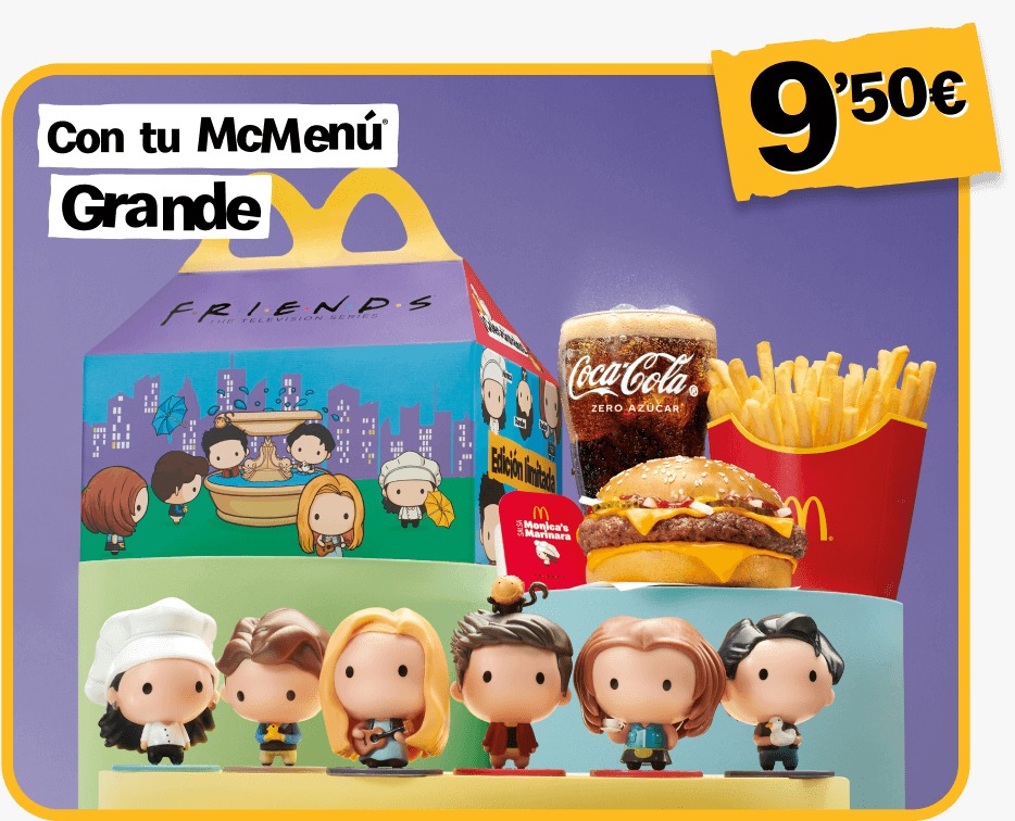 Mcdonald's lança coleção exclusiva de bonecos de friends com